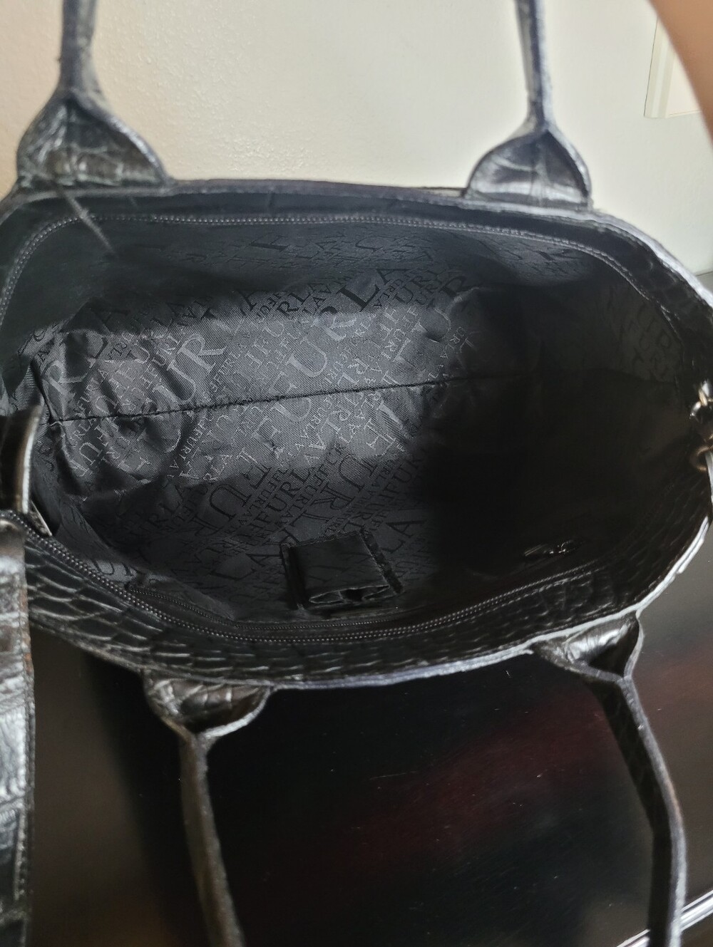 Furla croc embossed tote bag - Picture 12 of 14